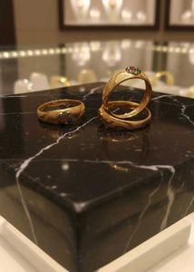 Elegant Gold-Tone Rings (Set of 3)