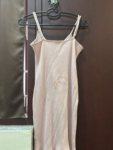 Pink Button-Front Mini Dress