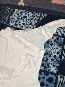 White One-Sleeve Top