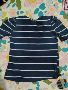 Striped Navy Blue T-Shirt