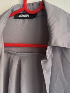 Grey Button-down