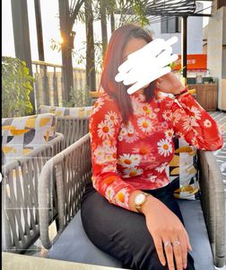 🧨TRENDY ORANGE MESH TOP-ONLY 139