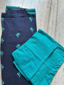 Embroidered Kurti Set
