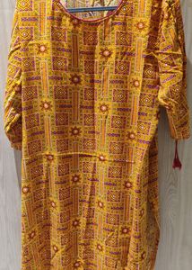Orange Traditional Kurti
