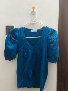 Mango Puff Sleeves Top