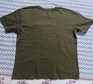 Olive Green Crew Neck Tee