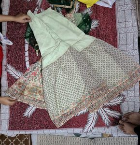 New Heavy Corset Kurta Garara Set Mirror Work