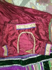 Elegant Maroon Saree