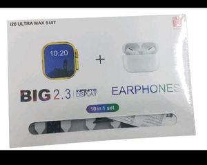 i20 Ultra Max Suit Smartwatch & Earphones