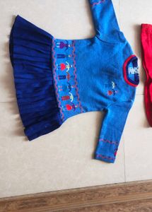 Combo Of 2 Partywear Frock Cum Skirt Top