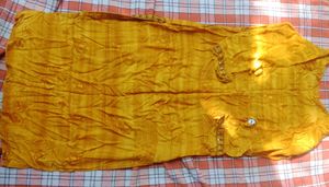 Yellow Embroidered Kurta