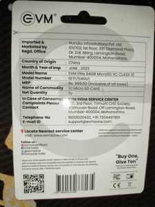 EVM 64GB MICRO SD CARD