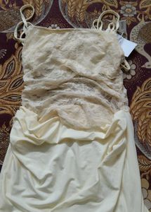 Lace Trimmed Bodycon Dress