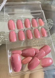 20 Pink Acrylic Nails