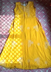 Yellow Anarkali