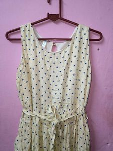 yellow Polka Dot Maxi Dress