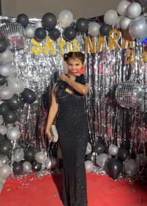 Savana Black Sequin Dress