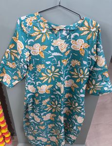 Floral Print Kurta
