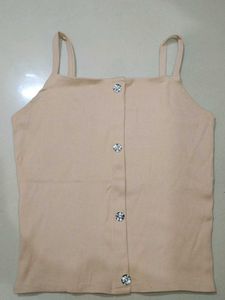 Cute Buttoned Tank Top