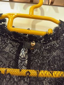 Elegant Black Lace Top