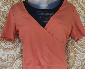 Forever 21 Ribbed Top - L