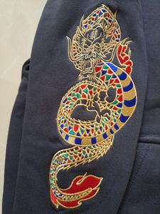 Mens Gucci Funky Embroidered Hoodie Size 46 XXL