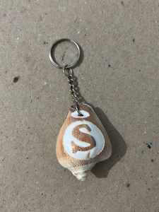 Letter ‘S’ Shell Keyring