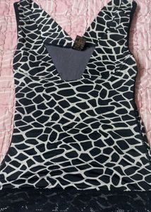 y2k deep V-neck cami top