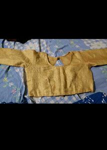 back open Golden Blouse