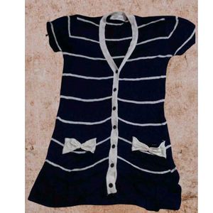 Striped Cardigan Dress
