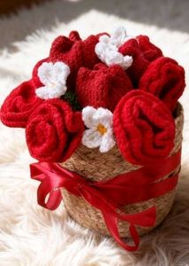 Crochet Flower Basket