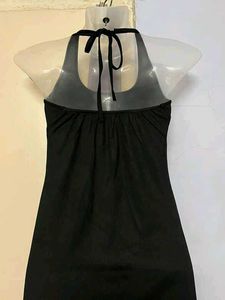 Pinterest yk2 Elegant Black Halter Dress