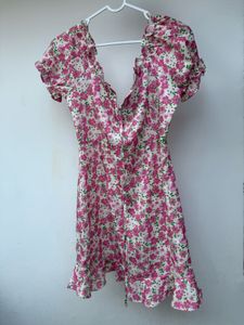 Floral Print Mini Dress