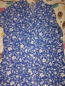 Max Blue And White Floral Shirt