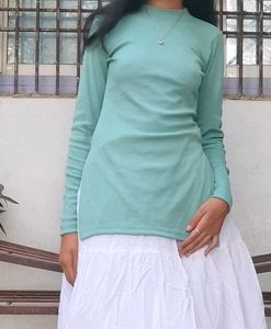 Mint Green Long Sleeve Top