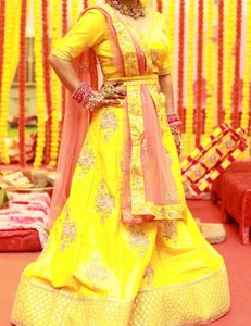 Lightly Worn Haldi Outfit - Lightweight &amp; Elegant