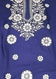 Elegant Blue Printed Kurti
