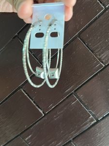 Silver Hoops
