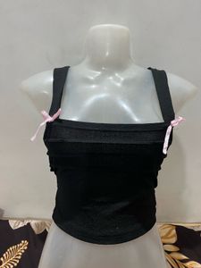Shein Back Tie Up Bow Top ❤️
