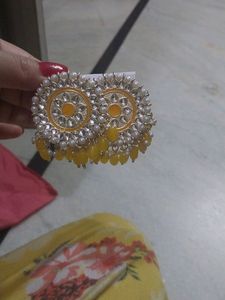 yellow earrings