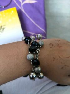Stylish Rhinestone Bracelets-set Of 3