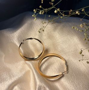 Golden Hoop Earrings