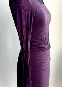 Stretchable Vero Moda Purple Bodycon Dress