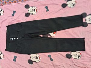 High Waist Black Jeans