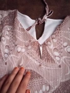 Summer Coplege Georgette Top Dress Women Girls