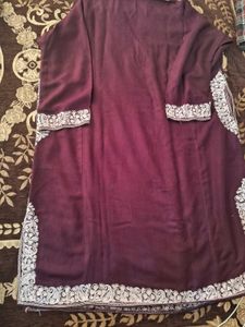 Kashmiri Embroidery work Ruffel Kurta