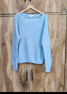Blue Knit Sweater