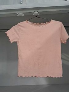 Cute Pink Ruffle Tee