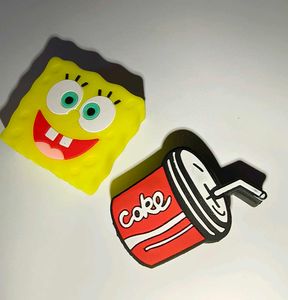 2 Cartoon Character Data Cable holder Mobile