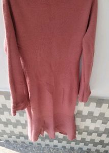 boat neck bodycon woolen dress